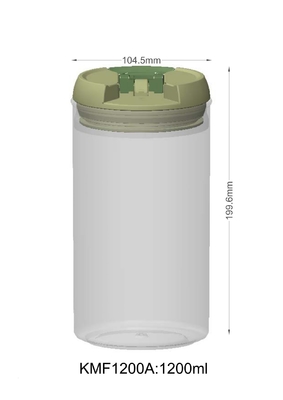 Silikon AS-/ABS-1200ml ODM-Farbe-HAUSTIER Plastikflaschen-Nahrungsmittelgrad